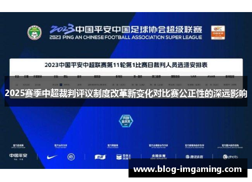 2025赛季中超裁判评议制度改革新变化对比赛公正性的深远影响
